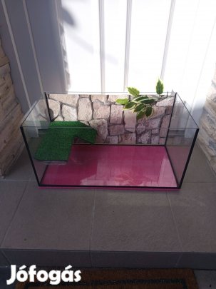 54 literes akvárium terrárium. Vizi teknősöknek