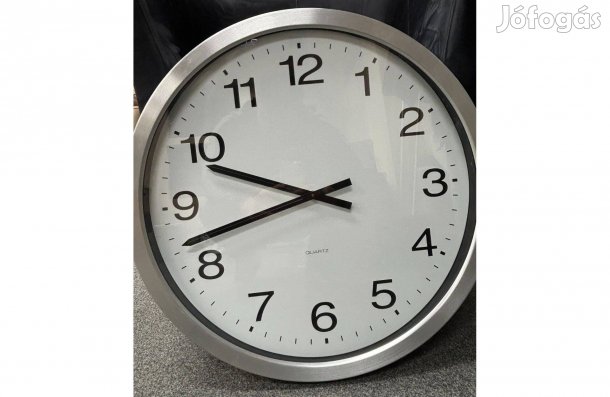 55 cm nagy falióra üveg előlappal UTS német quartz, design