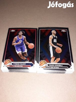 55 db különböző Topps Chrome NBA kosaras kártya