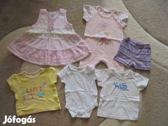 56-62-es lány nyári ruhacsomag