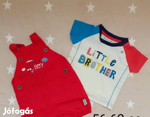 56-62-es nyári kisfiú ruhacsomag 15 db-os