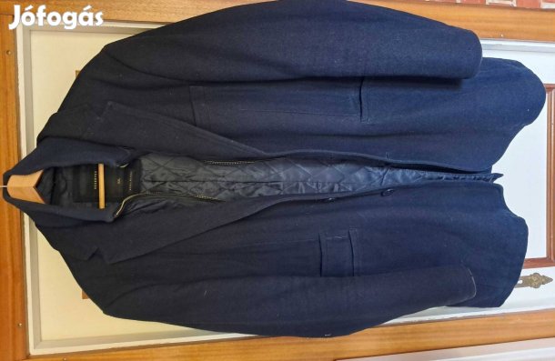 56-OS Sötétkék Reserved Kabát