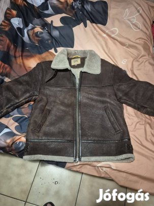 56 os Camel  bélelt bőr kabát új eladó.