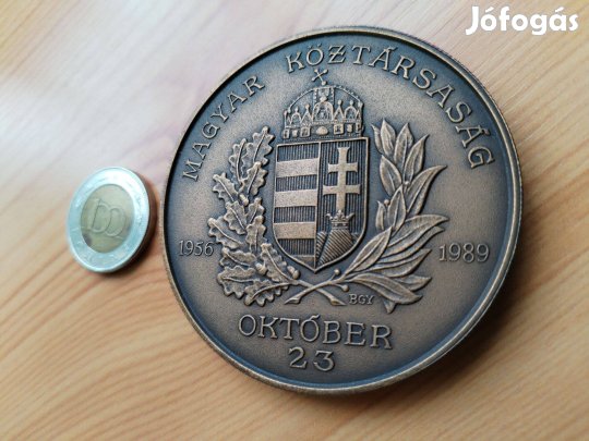 56-os Szabadságharc 1956-1989 jubileumi bronz emlékérem rit