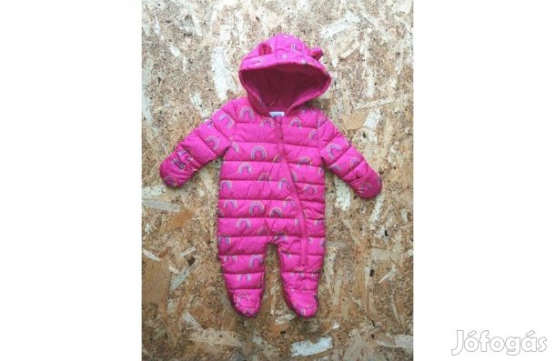 56-os (3 hó) lányos, kesztyűs, újszerű F&F overál