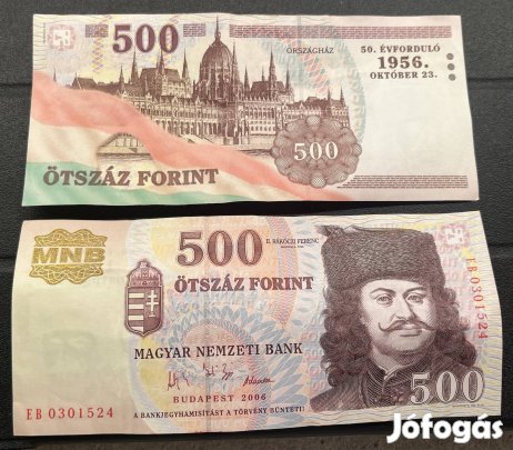 56-s jubileumi 500 forintosok eladók