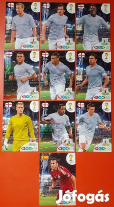 56db 2014 és 2018-as Panini VB focis kártyák