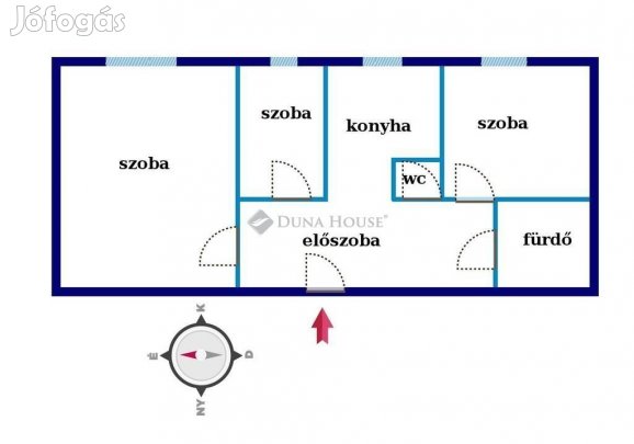 57 nm-es lakás kiadó Pécs