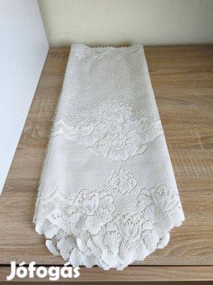 57x190 cm-es fehér vitrázsfüggöny