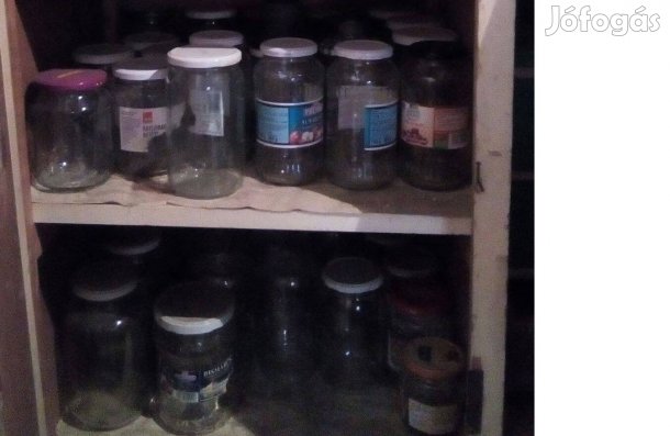 580-as befőttes üveg korlátozott számban eladó 100 ft/db