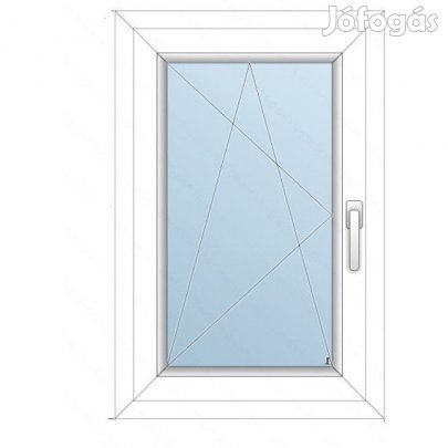 58x118 Műanyag ablak / Bukónyíló/, 3-rétegű üveg