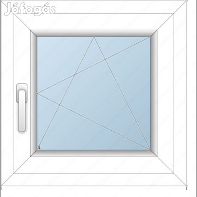 58x58 Műanyag ablak / Bukónyíló/ 2 rétegű üvegezés/