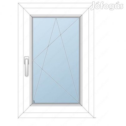 58x88 Műanyag ablak / Bukónyíló/, 2-rétegű üveg