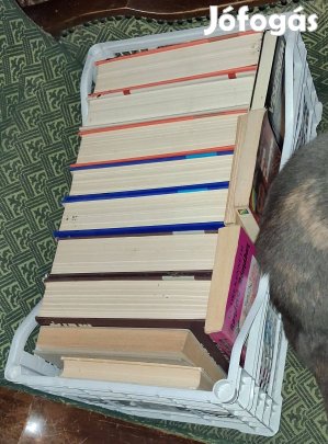 590 darab használt könyv egyben eladó