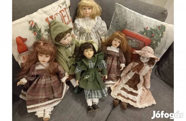 5+1db dekorációs vintage baba