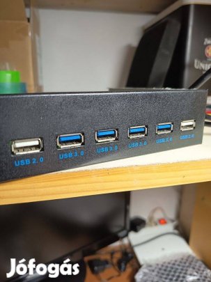 5,25 előlapi USB 2.0/3.0 bővitő,DVD meghajtó helyére