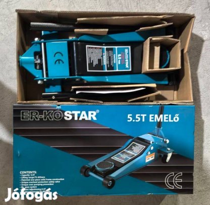 5,5 tonnás hidraulikus alacsony profilú krokodil emelő