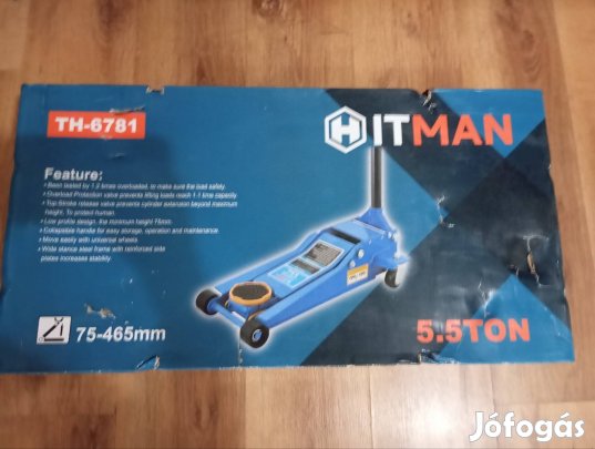 5.5t alacsonyabb profilú krokodil emelő dupla dugattyús 