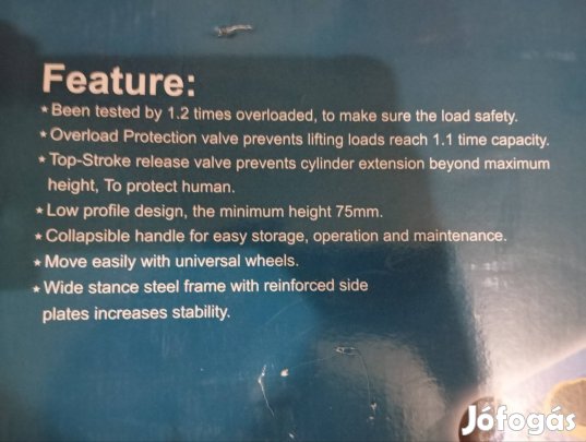 5.5t dupla dugattyús alacsony profilú krokodil emelő 