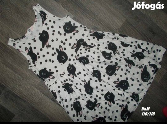 5-6 évesre H&M nyuszis ruha