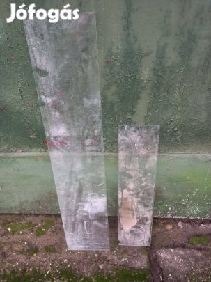 5-6mm vastag üvegpolc 15 széles 55 magas a rövidebb