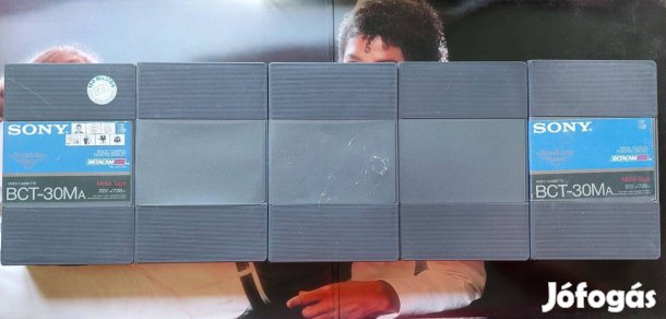 5-DB Sony DCT-30MA Betacam Videokamera Kazetta Videó Kazetta
