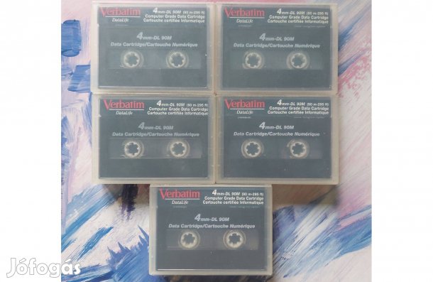 5-DB Verbatim 4mm-DL 90M DAT Kazettás MAGNÓ Kazetta
