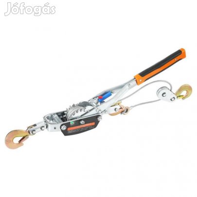 5 T teherbírású racsnis kézi csörlő  3,5 m acélkábel,