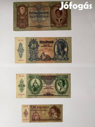 5, 10, 20, 50, 1 Millió B.-Pengő