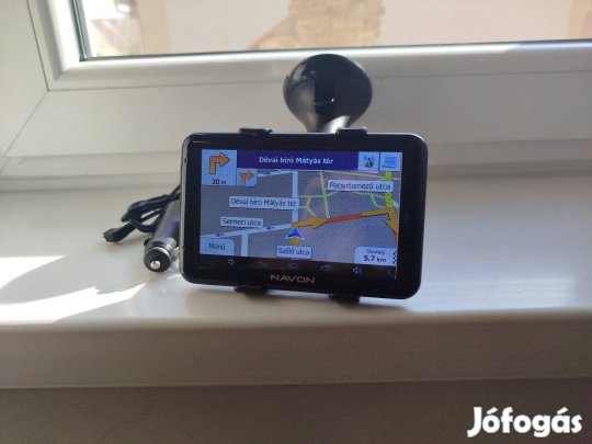 5" Navon A500 GPS , navigáció , 2025. nov. Magyaro. térkép kamionos is