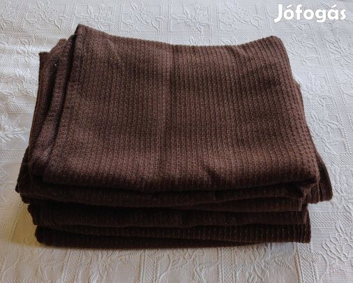 5 darab Rusztikus Népi Barna Szőtt Takaró / Ágytakaró / Terítő Szett