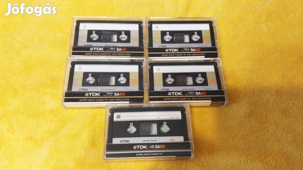 5 darab jó állapotú TDK SA kazetták eladók!
