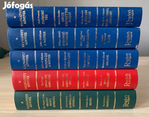 5 darabos Reader's Digest válogatás könyvcsomag