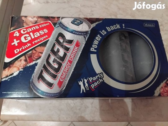 5 darabos Tiger Energy drink pohárkészlet limitált