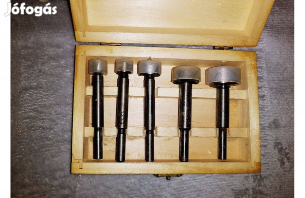 5 darabos marófejek lyuk fúró/maró fejek szárak dobozában