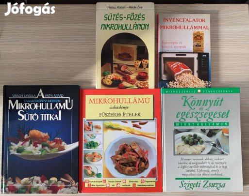 5 darabos mikrohullámú főzés-sütés szakácskönyv csomag
