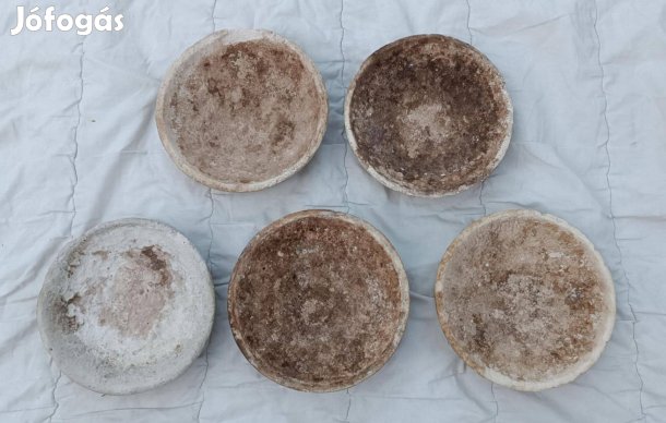 5 db Agyag Galamb / Madár fészek / Fészektányér / Fészektál