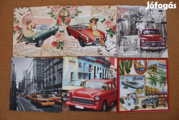 5 db Autós szalvéta