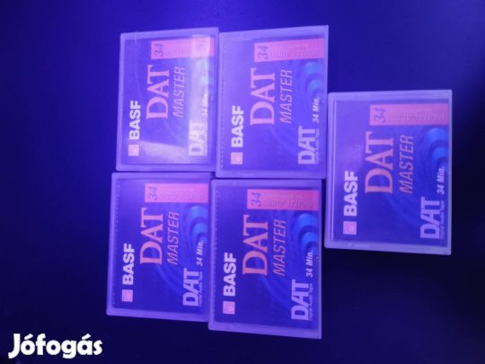 5 db Basf DAT Master 34 kazetta eladó