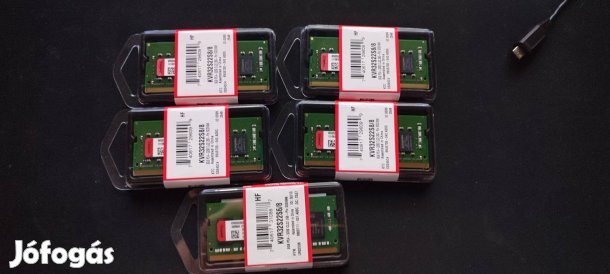 5 db Kingston 8Gb DDR4 3200Mhz CL22