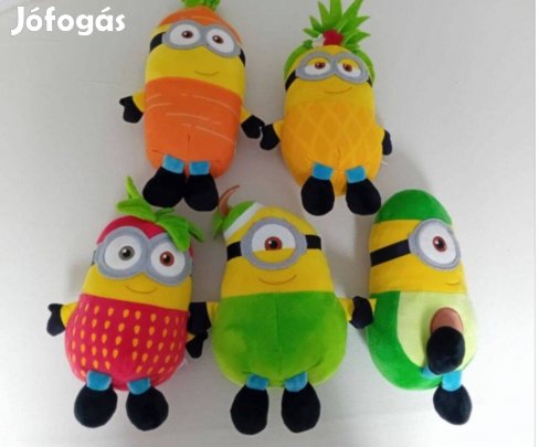 5 db Minyon plüssfigurák