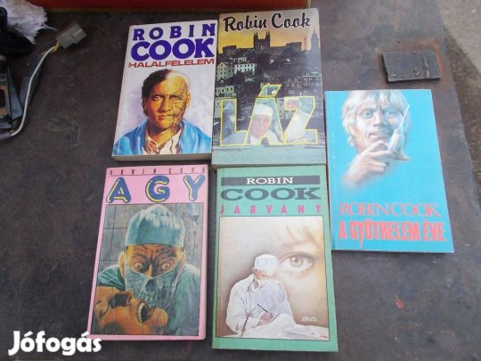 5 db Robin Cook orvosi krimi regény egyben 1500