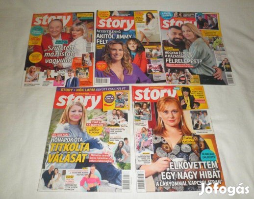 5 db Story magazinok ujak