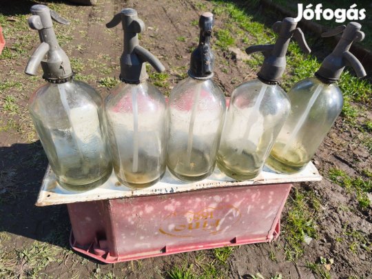 5 db . szódásüveg