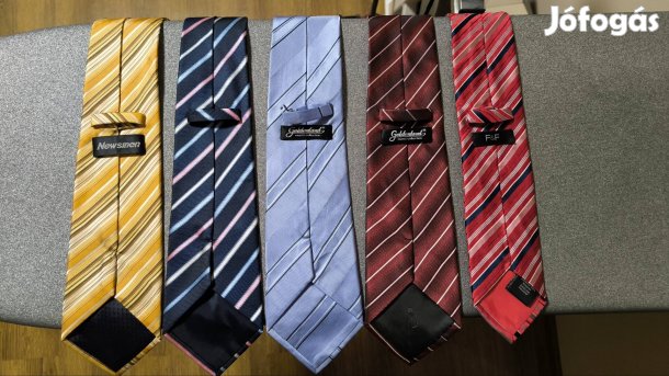 5 db férfi nyakkendő - szinte újszerű állapotban, egyben eladó