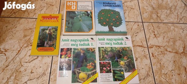 5 db kertészeti könyv 