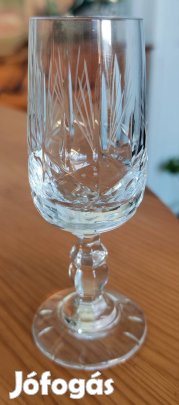 5 db kristály röviditalos pohár 
