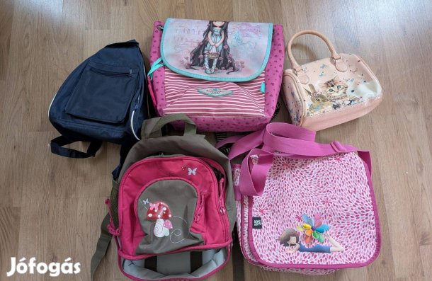 5 db lányka táska egyben
