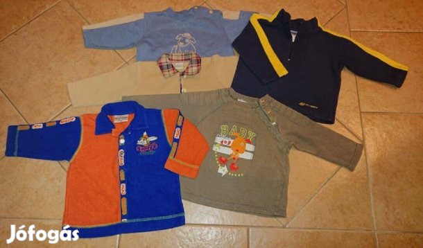 5 db márkás meleg pulóverek 74-es méretben 12-18 hónap