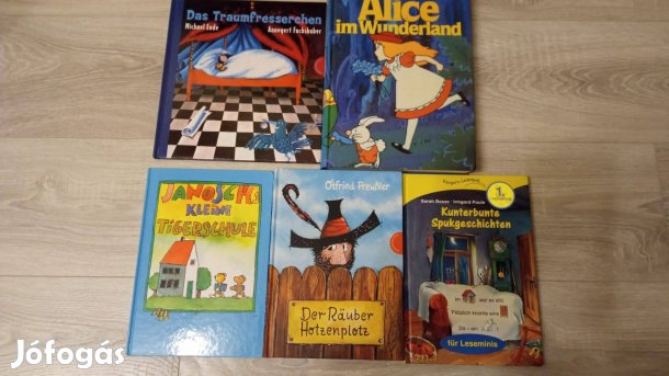 5 db német nyelvű mesekönyv együtt 1800 Ft